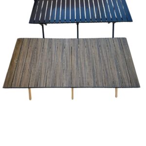 طاولة الرحلات بني خشبي